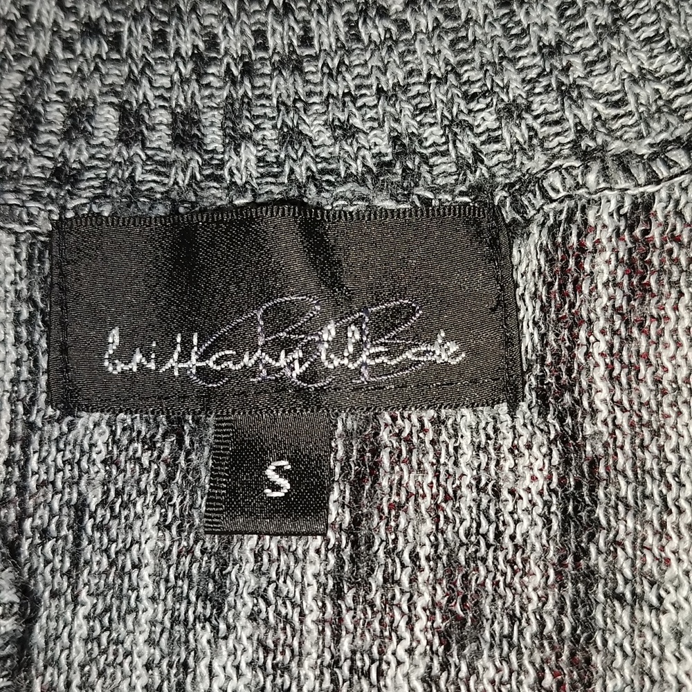 Brittany black over shirt size small gray black knitted women's sweater